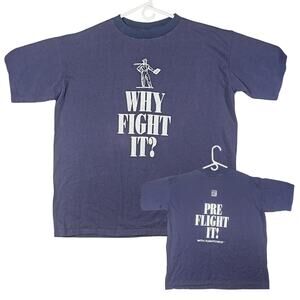 Vintage Markzware Why Fight It Shirt Menx XXL Software Promo Single Stitch USA